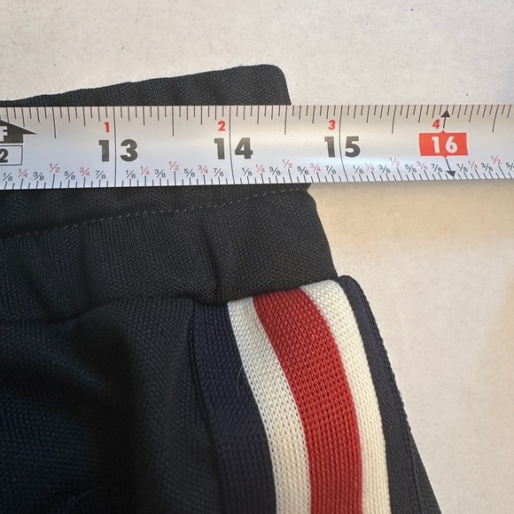 ANINE BING Size Medium Nico Track Pants Black With Red White Stripe $149 MSRP - Picture 11 of 11